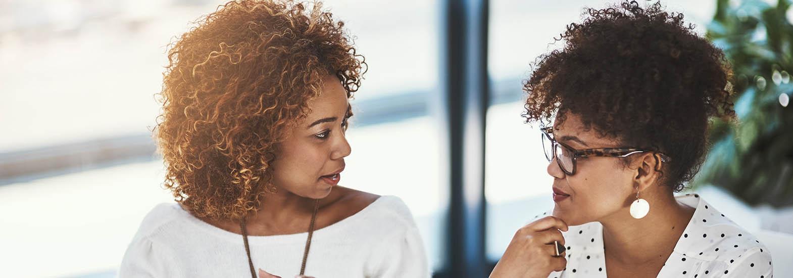 women talking