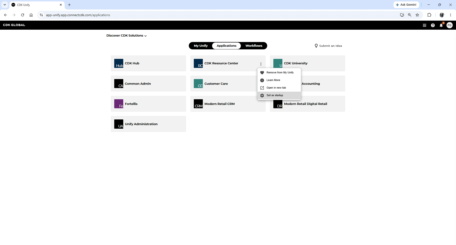 Unify App UI