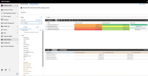 dashboard UI