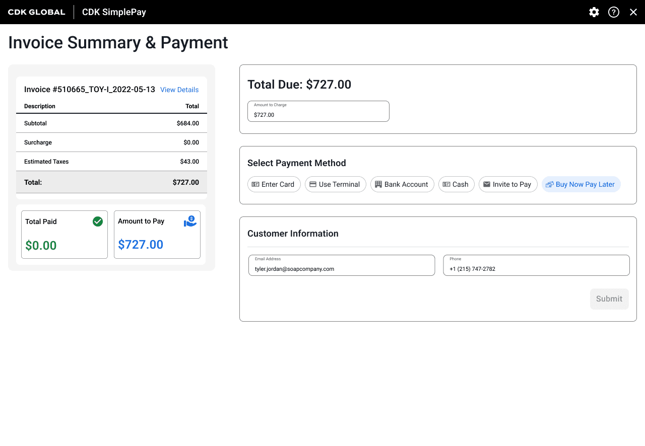 SimplePay UI