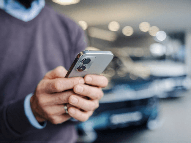 person holding phone