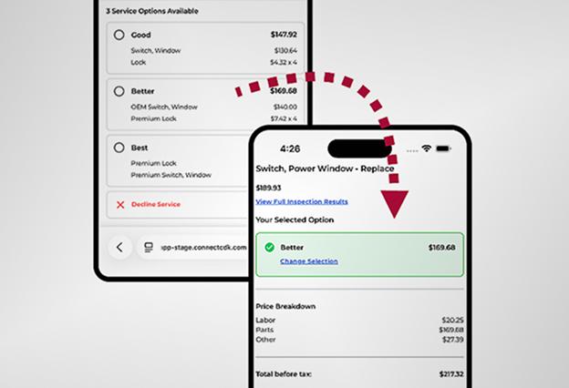 screen shot of application