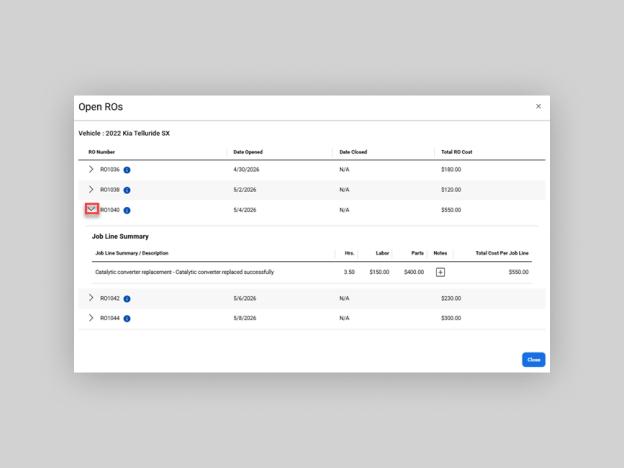 application screen shot